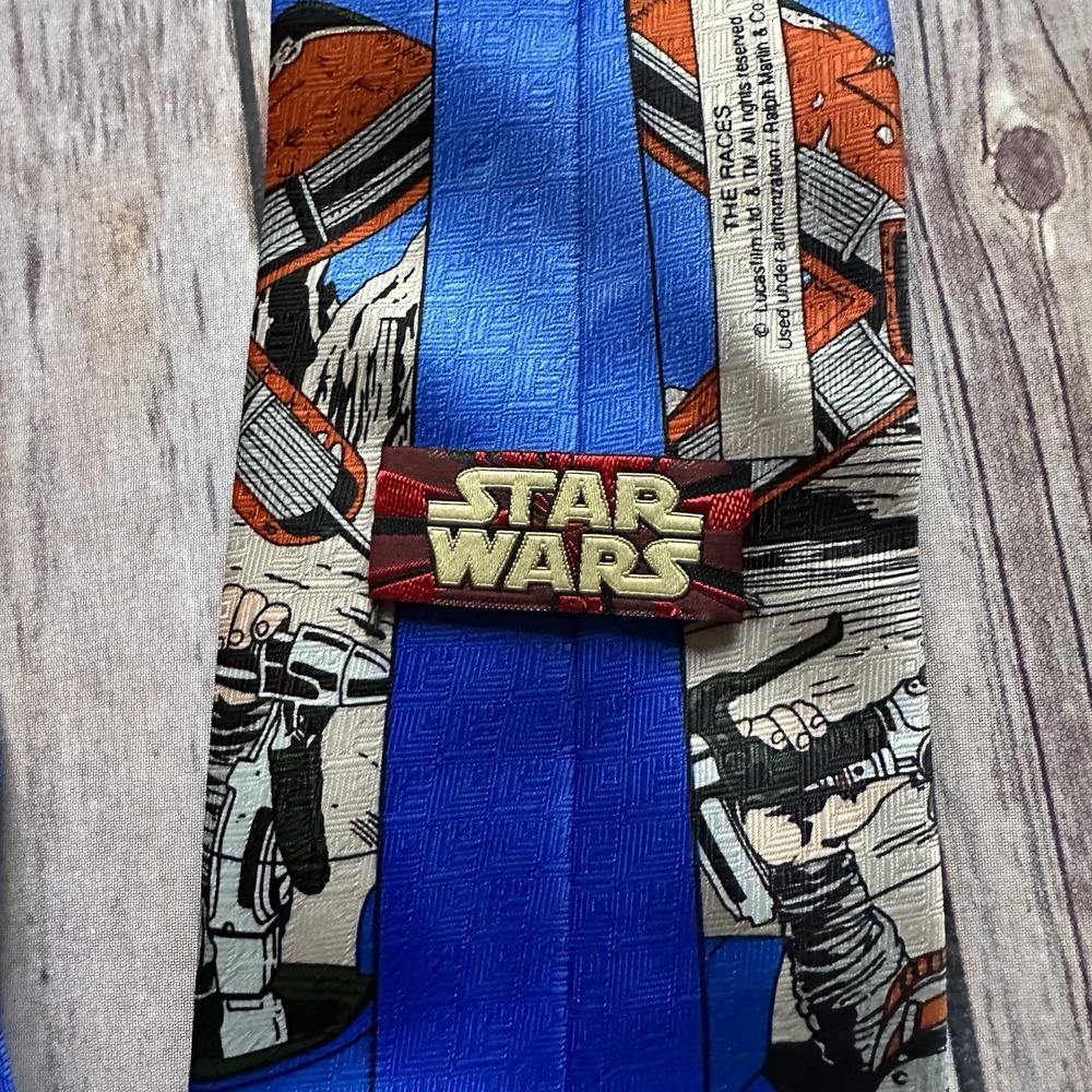 STAR WARS Novelty Men's Neck Tie, 100% Polyester Multicolor Vintage - Picture 6 of 8